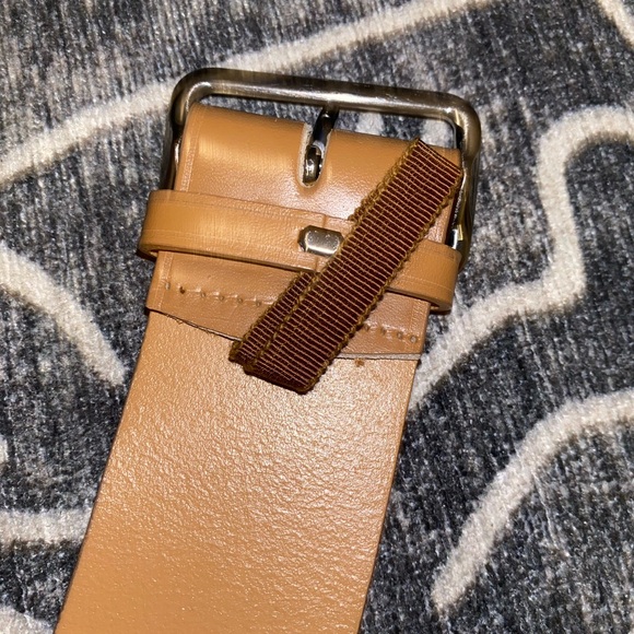 Jill Sander brown tan nude classy belt curved shape - Picture 3 of 13